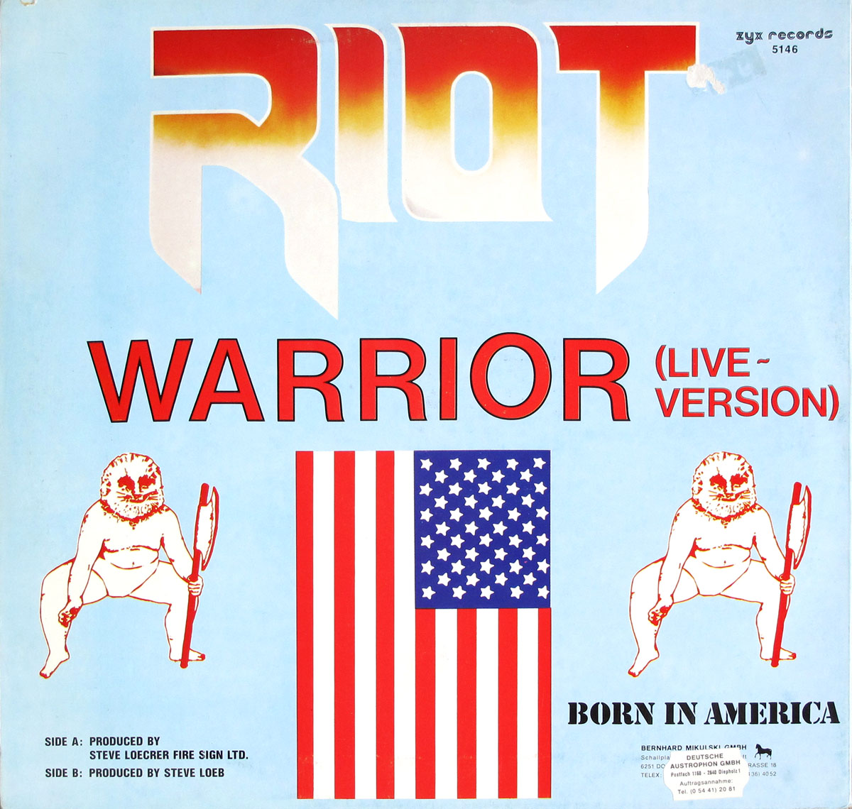 High Resolution Photo #2 RIOT Warrior Live 